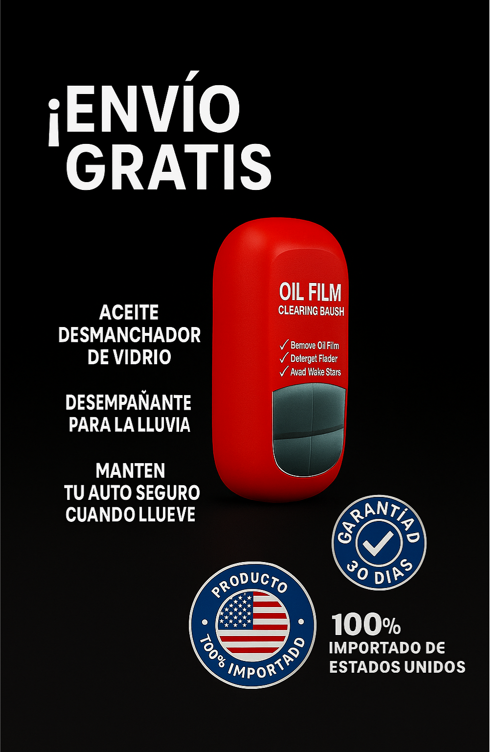 ACEITE LIMPIADOR DE VIDRIO